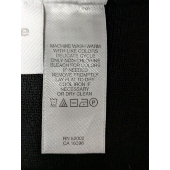 Liz Claiborne Petites PL Maxi Skirt Ribbed Knit Black Pull On - Picture 5 of 6